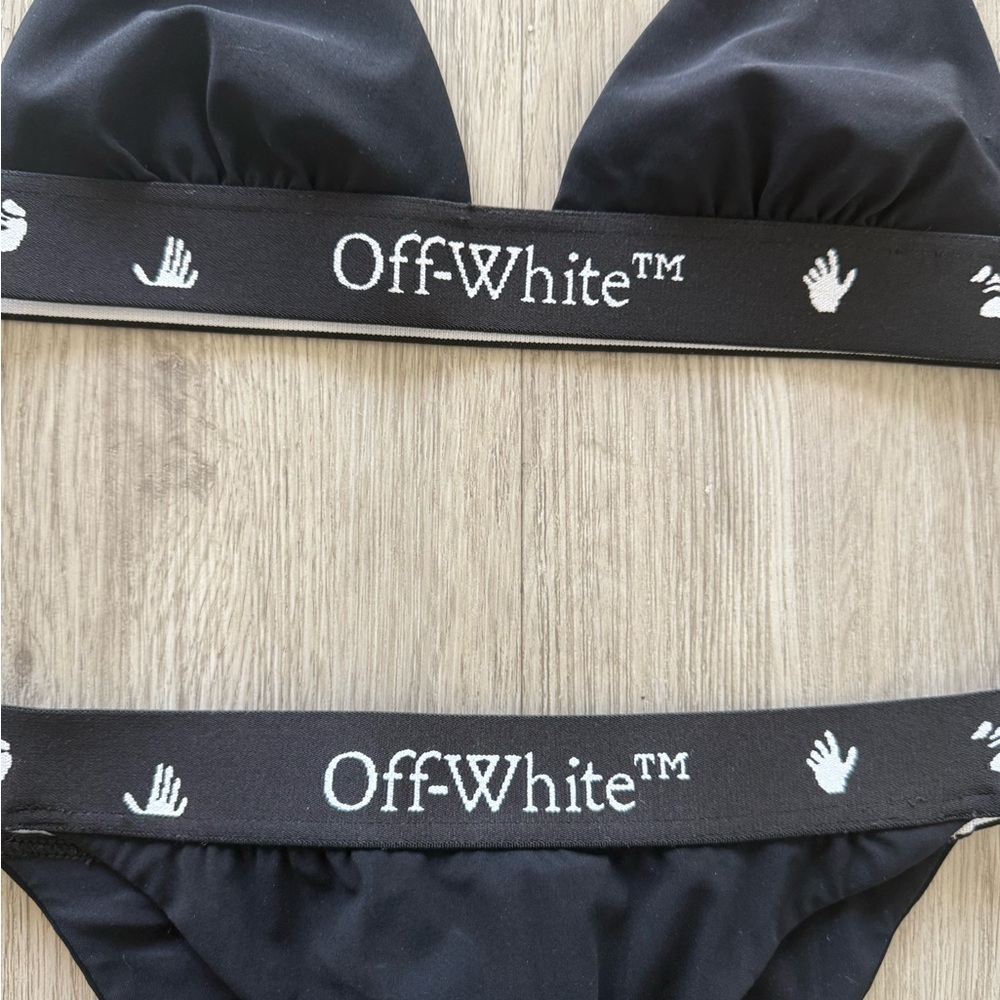 Off-White Black Bikini Set - Picture 2 of 6